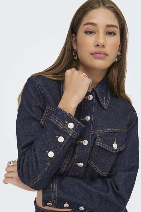 Only onlheather ls western dnm jacket ma